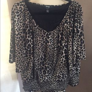 Style & Co. leopard blouse